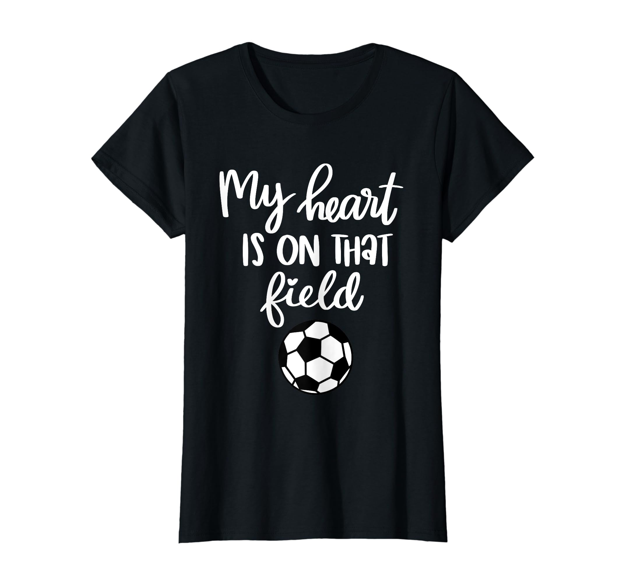 Soccer My Heart Is That Field T-Shirt - Unique Graphic Unisex