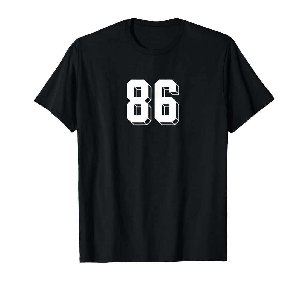 Number 86 80S 90S Soccer Team Jersey T-Shirt - Custom Art Print for Adults