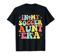 My Soccer Aunt Era Game Day Groovy T-Shirt - Unique Graphic Men Women