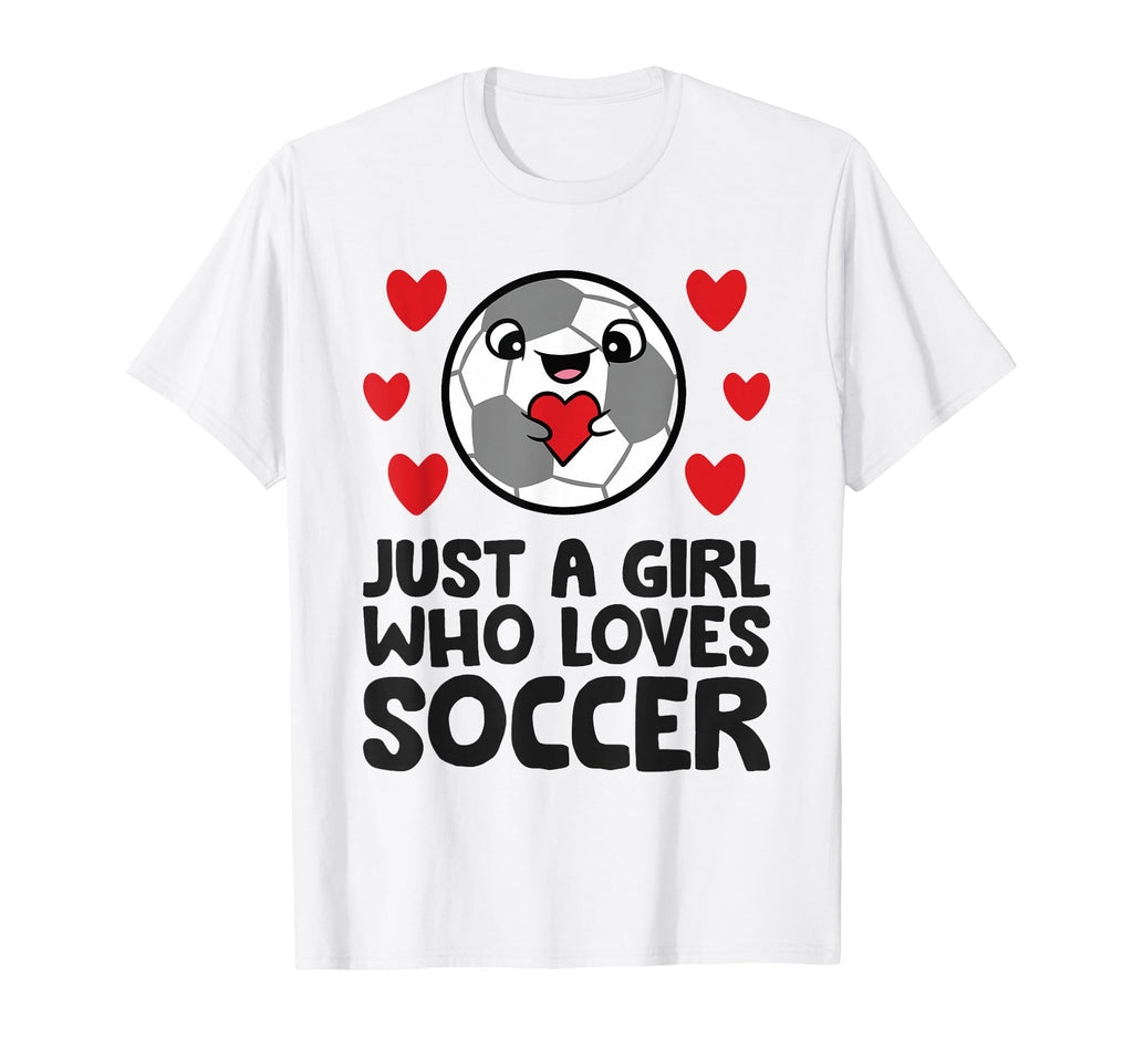 Just Who Loves Soccer T-Shirt - Casual Everyday Wear for Adults