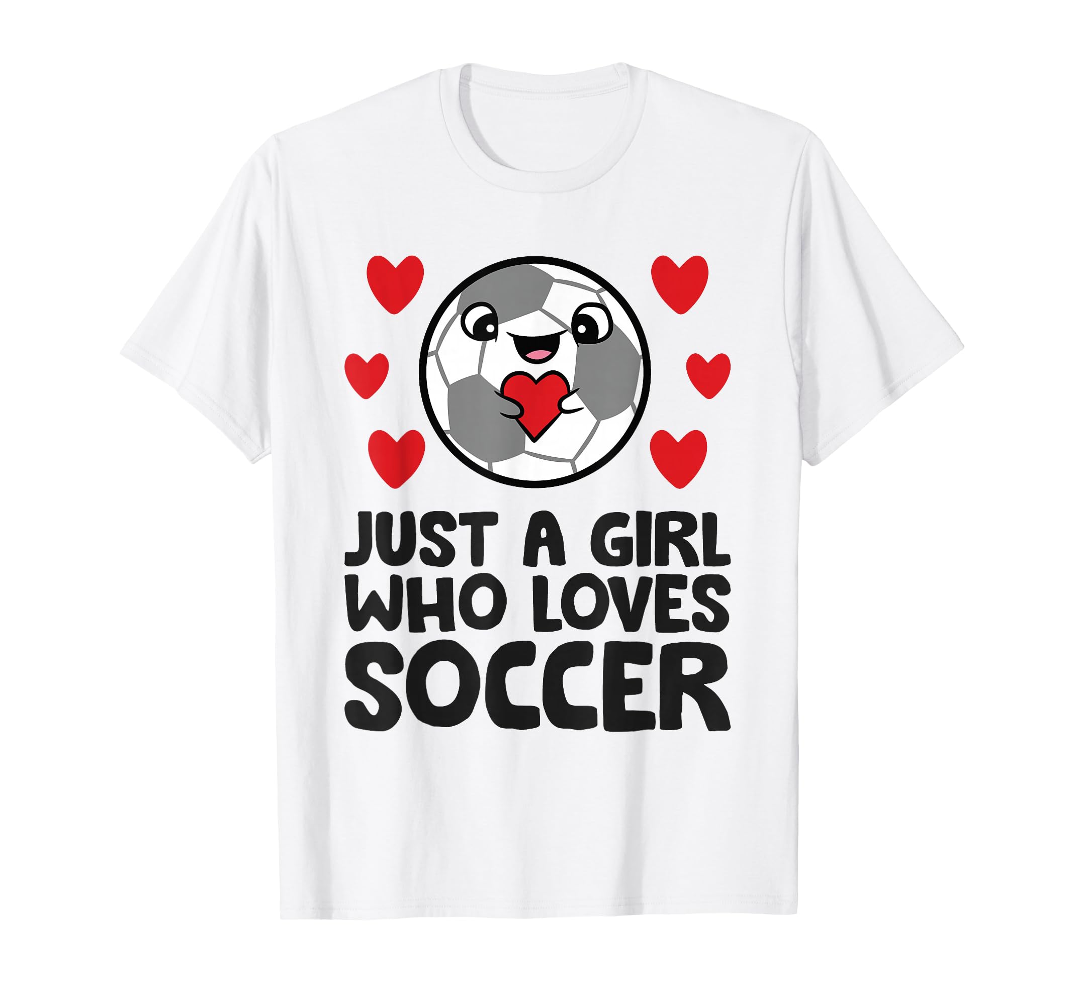 Just Who Loves Soccer T-Shirt - Casual Everyday Wear for Adults