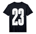 Sports Team White Number 23 Performance T-Shirt - Trendy Graphic Unisex
