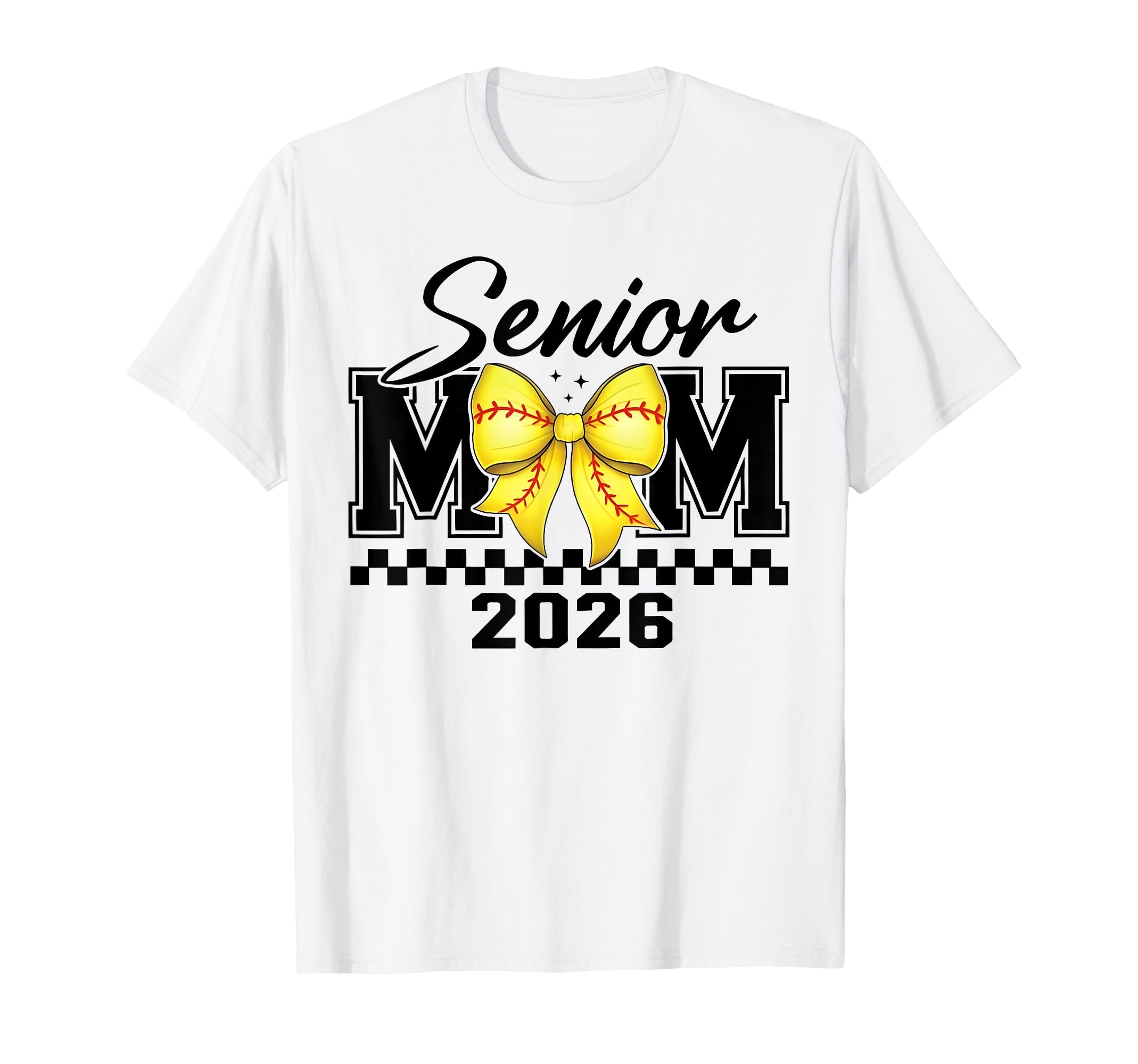 Groovy Senior Mom Softball Class 2026 T-Shirt - Streetwear Style Men Women