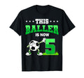 This Baller Is Now 5 Soccer 5Th Bday 5 T-Shirt - Custom Art Print Unisex