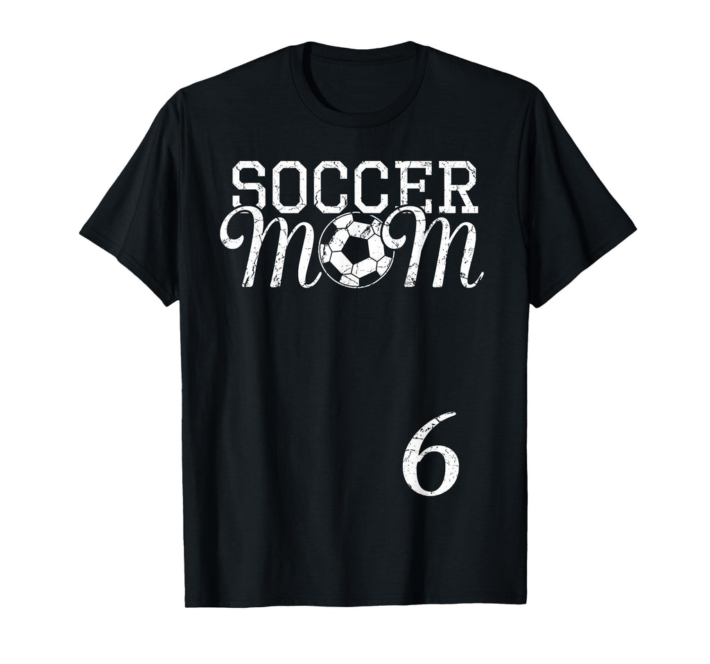 Soccer Mom Jersey Number 6 Favorite T-Shirt - Graphic Print Men Women