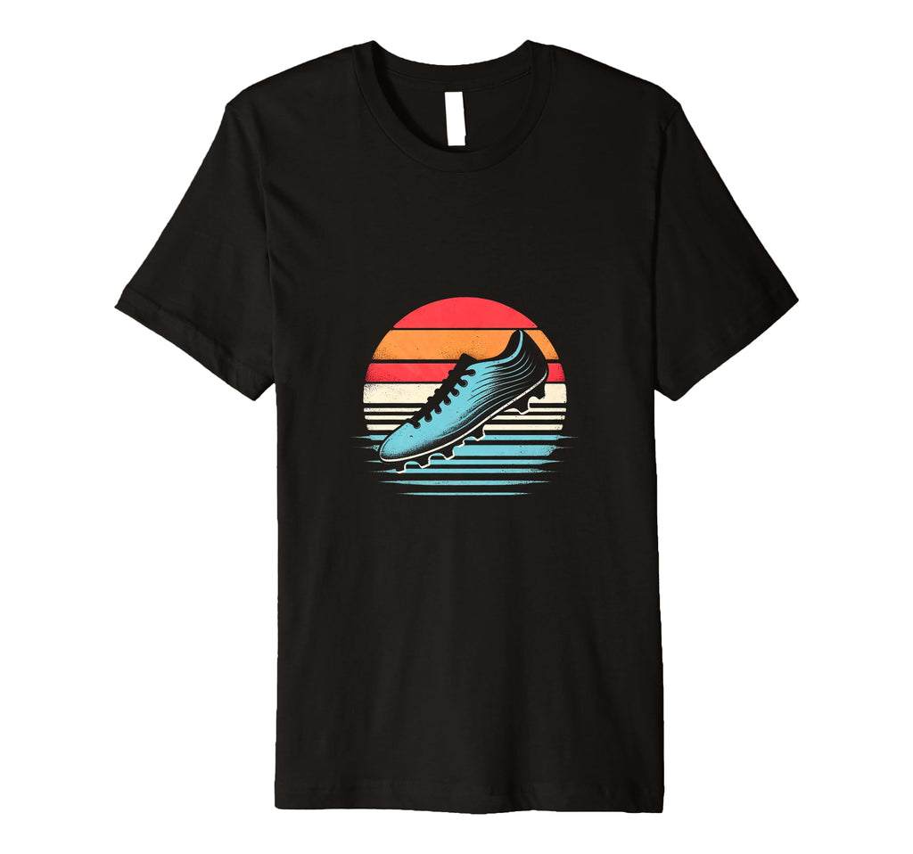 Soccer Cleat Sunset T-Shirt - Unique Graphic Unisex