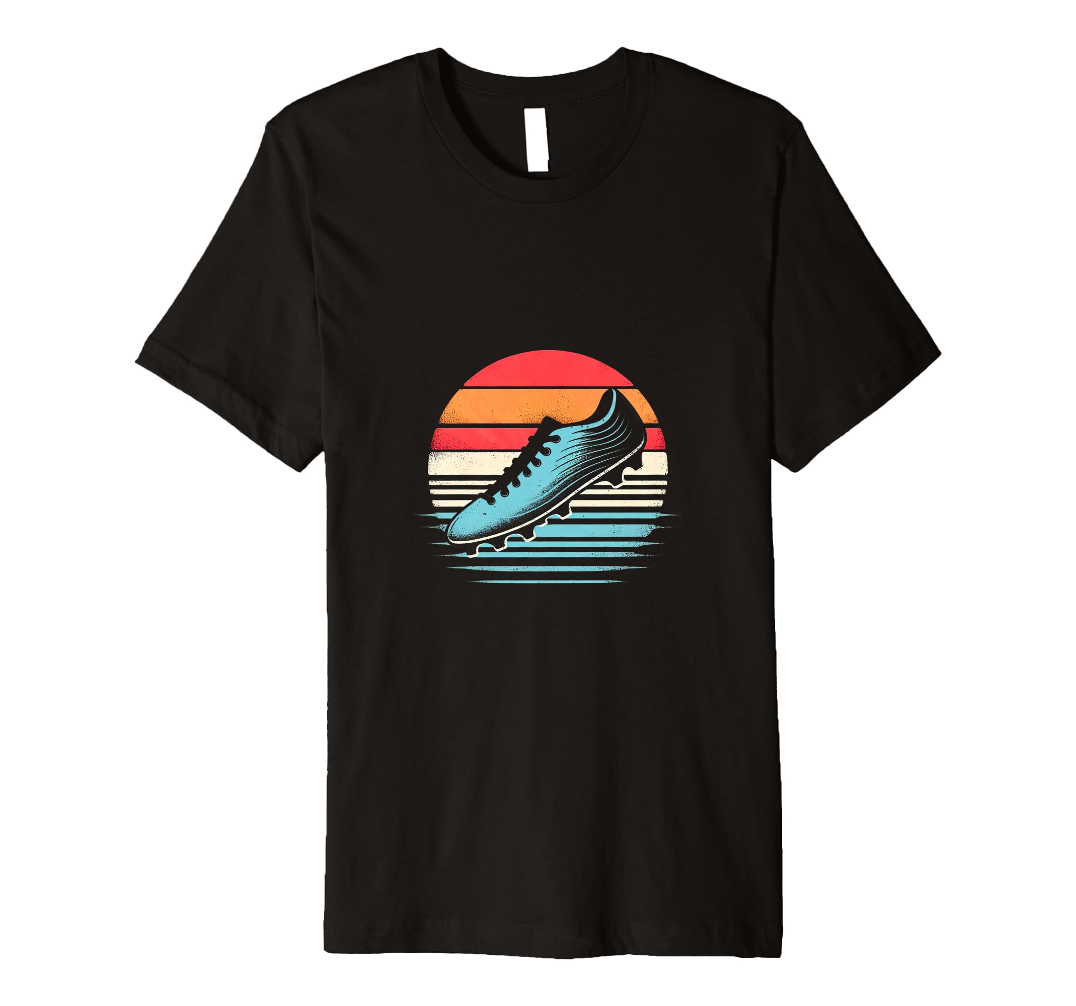 Soccer Cleat Sunset T-Shirt - Unique Graphic Unisex