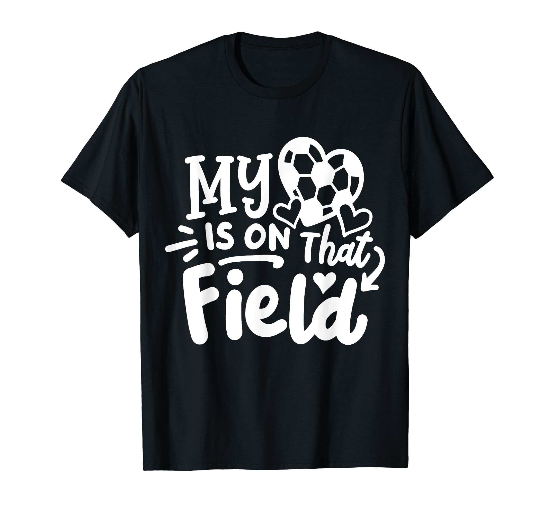 Soccer Mom Mother My Heart Is That T-Shirt - Streetwear Style for Adults