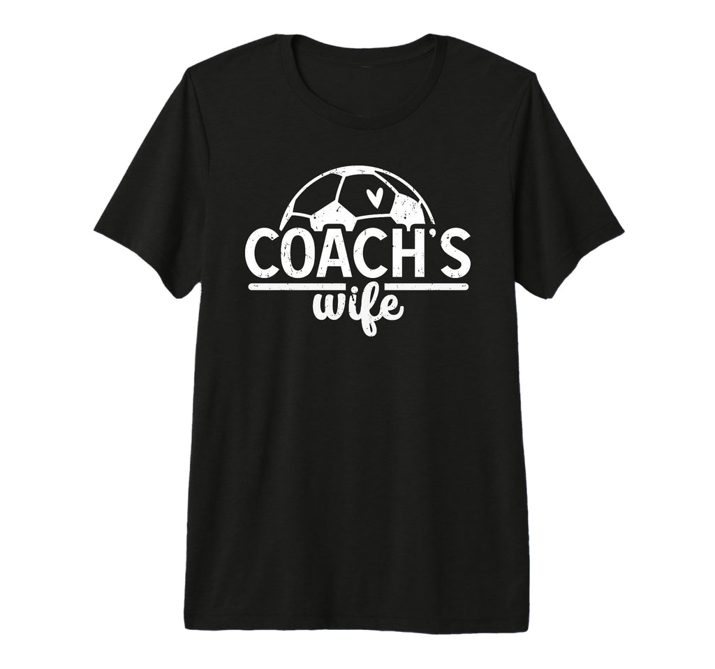 Soccer Coachs Wife Proud Wife Soccer Coach T-Shirt - Graphic Print Unisex