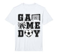 Soccer Coquette Bow Gameday Cheer Mom T-Shirt - Trendy Graphic Unisex