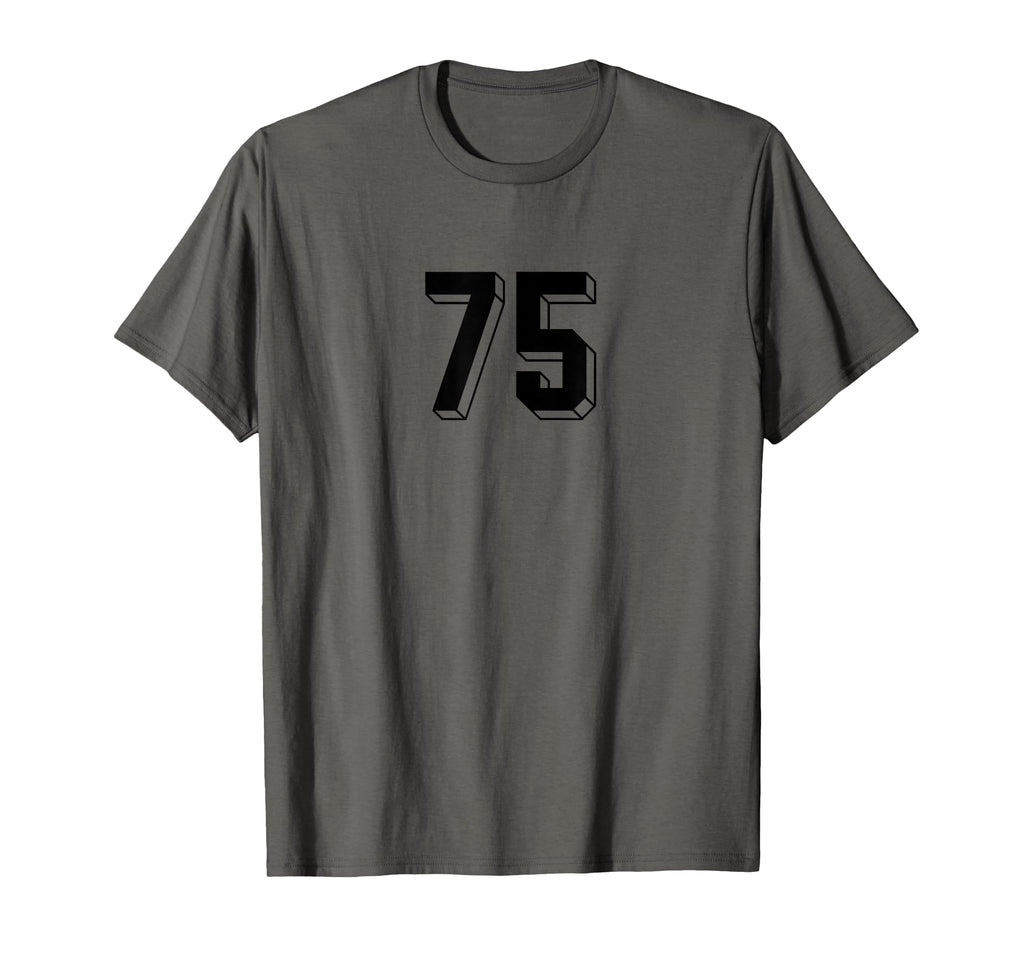 Number 75 80S 90S Soccer Team Jersey T-Shirt - Trendy Graphic for Adults
