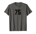 Number 75 80S 90S Soccer Team Jersey T-Shirt - Trendy Graphic for Adults