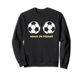 Funny Football Soccer Ball Sweatshirt - Fun Novelty Design for Adults
