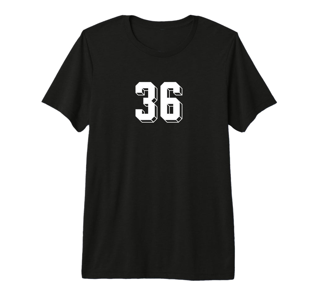 Number 36 80S 90S Soccer Team Jersey T-Shirt - Trendy Graphic Unisex
