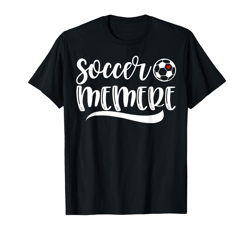 Funny Soccer Memere Soccer Lover Mothers T-Shirt - Minimalist Print Unisex