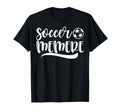 Funny Soccer Memere Soccer Lover Mothers T-Shirt - Minimalist Print Unisex