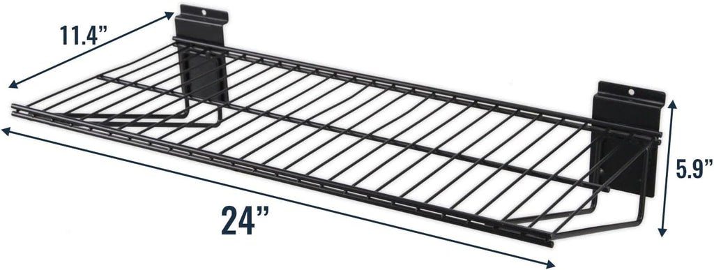 Slatwall Panel Garage Organizer PVC Slatwall Heavy Duty Wall Mounted Rack, Interlocking Slat Wall Panels for Tool Organization Peg Board(2 Pack Black)