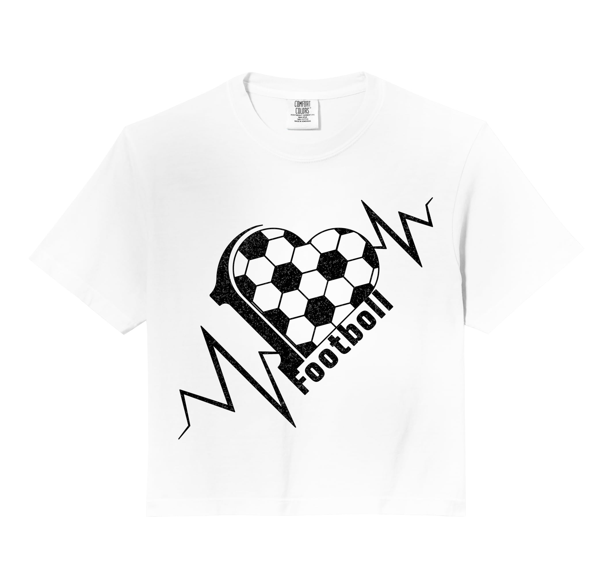 Love Football Heartbeat Soccer Pulse T-Shirt - Aesthetic Graphic Unisex