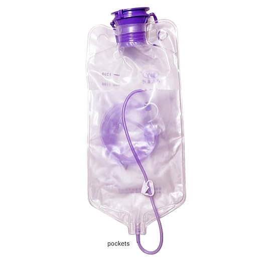 Water Drip Bags,1200ml Nutrition Bag Fluid Dripper Supply with Large Bore & Tube for Plants, 3 Pcs