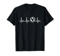 Soccer Player My Heart Beats Soccer T-Shirt - Aesthetic Graphic Unisex