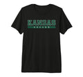 Kansas Soccer Green Text Tri Blend T-Shirt - Fun Novelty Design for Adults