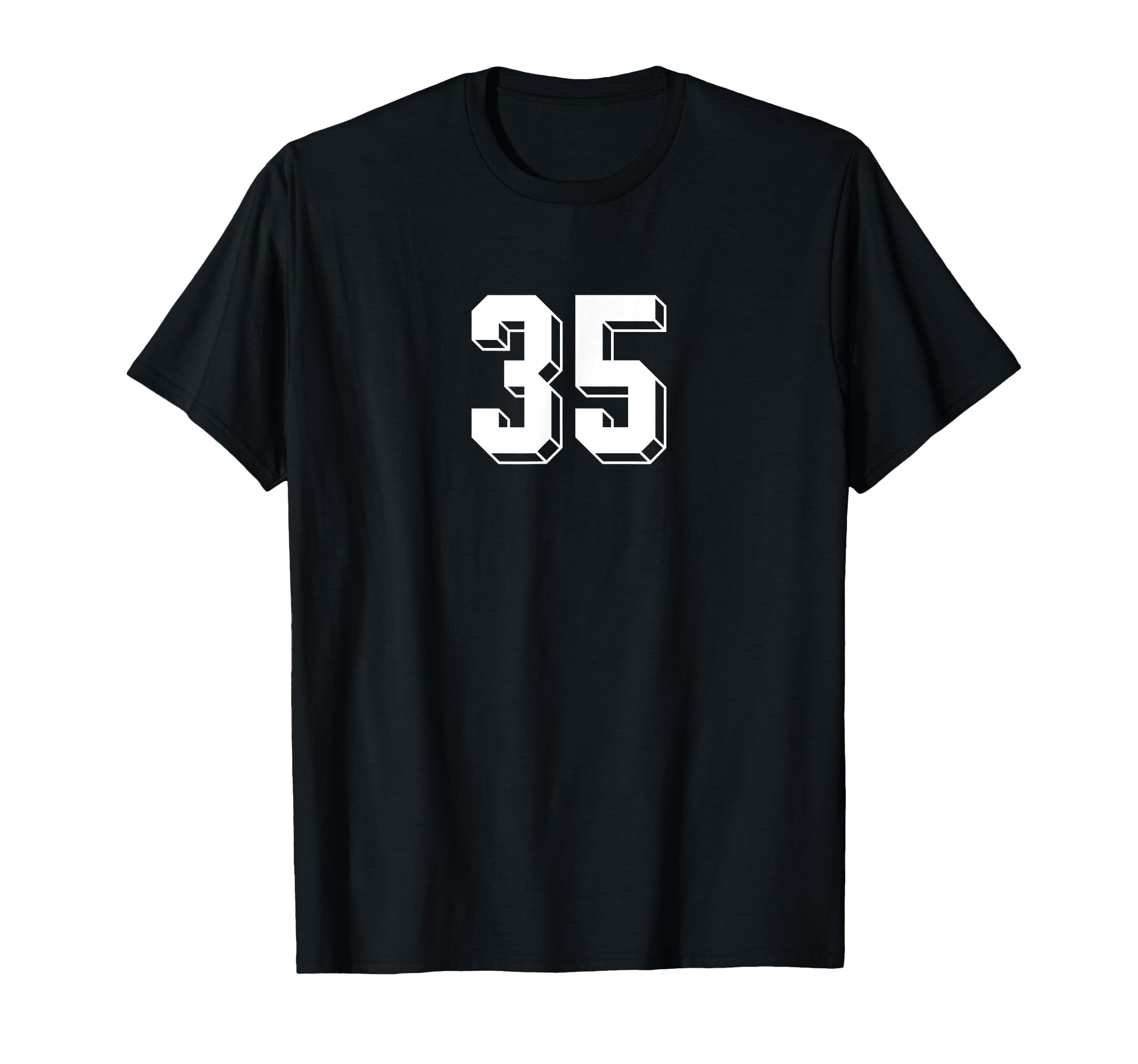 Number 35 80S 90S Soccer Team T-Shirt - Fun Novelty Design Men Women