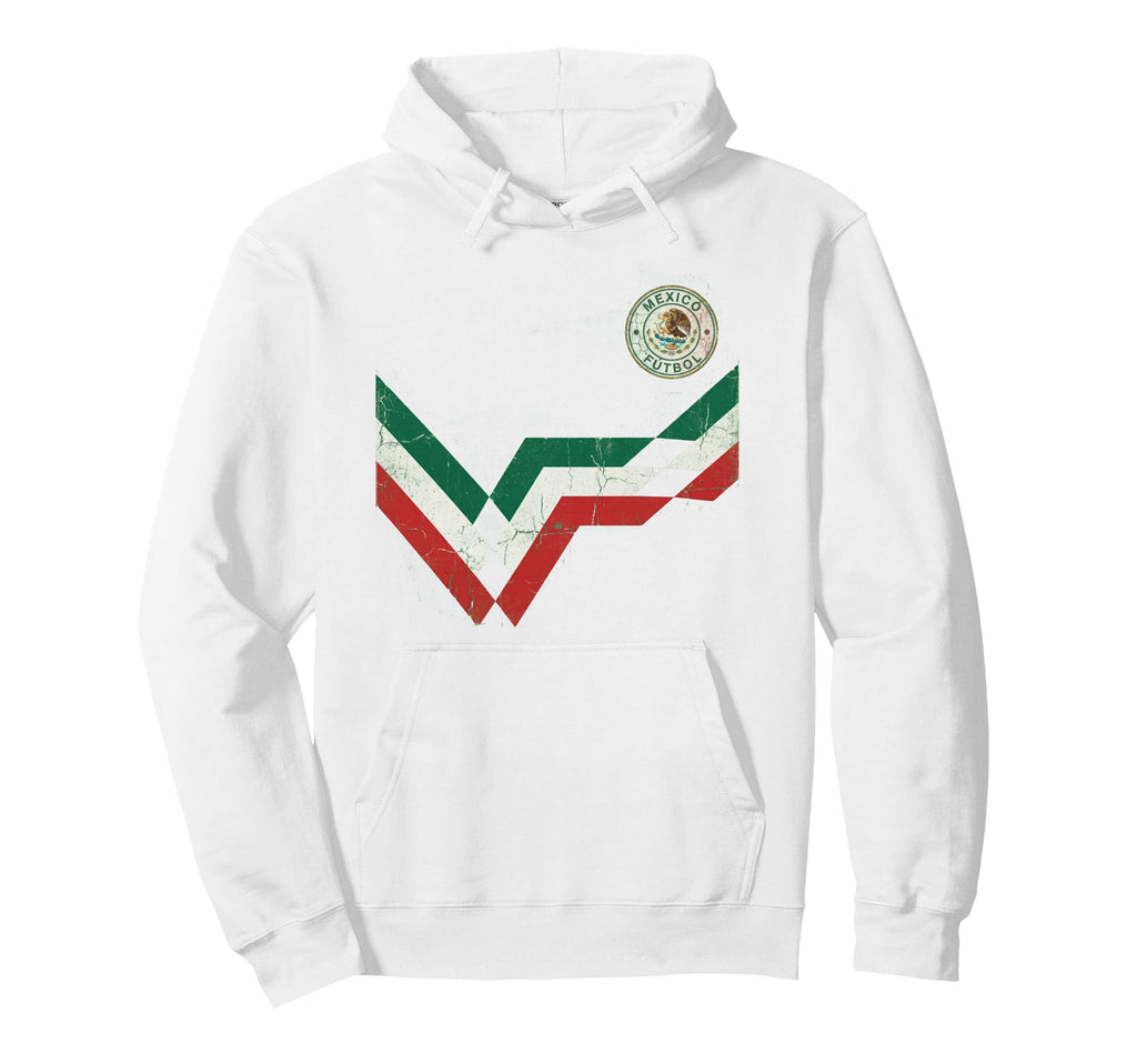 Mexico Flag Mexican Hispanic Pride Hoodie - Minimalist Print Unisex
