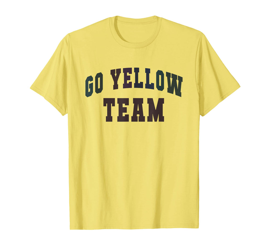 Lets Go Yellow Team Tournament War T-Shirt - Fun Novelty Design Unisex