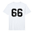 Sports Team Distressed Number 66 T-Shirt - Aesthetic Graphic Men Women