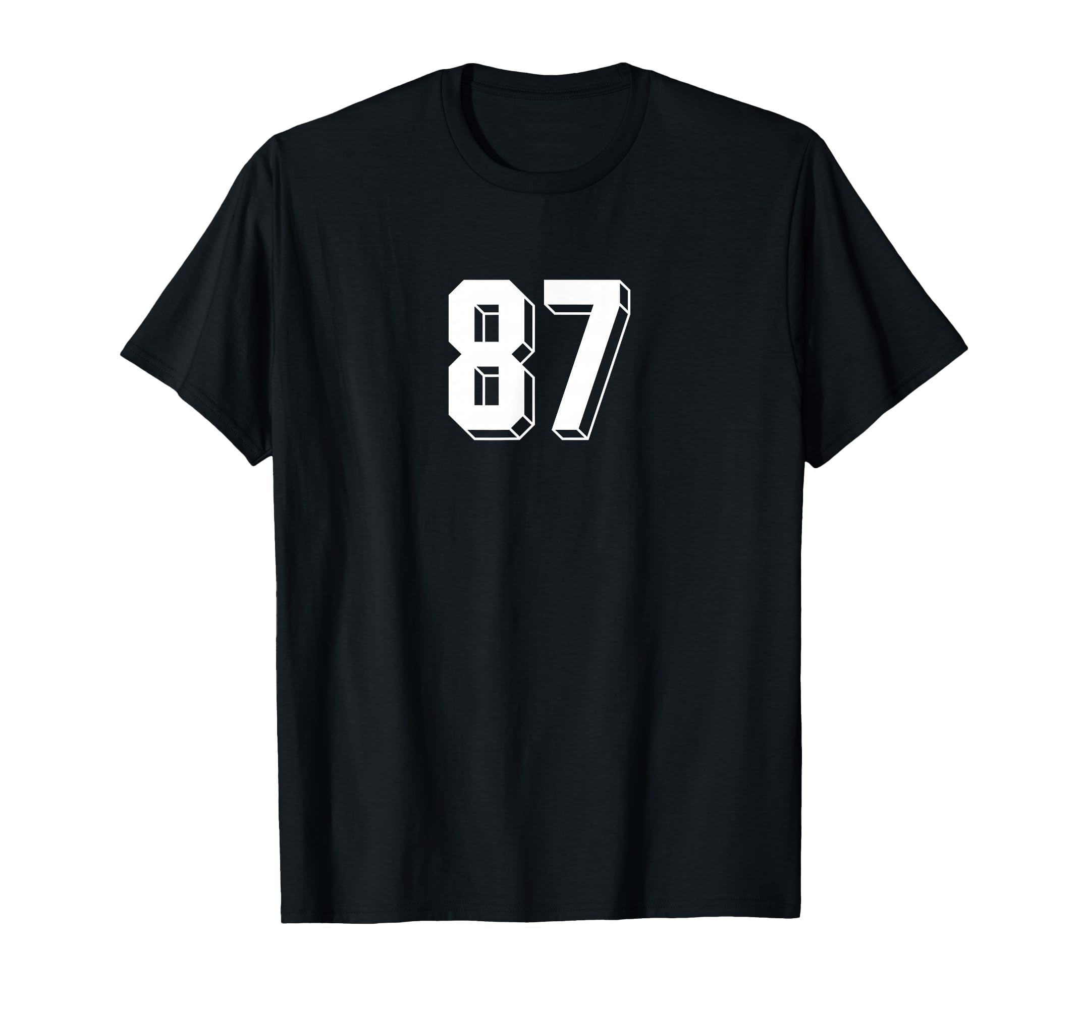 Number 87 80S 90S Soccer Team Jersey T-Shirt - Streetwear Style Men Women