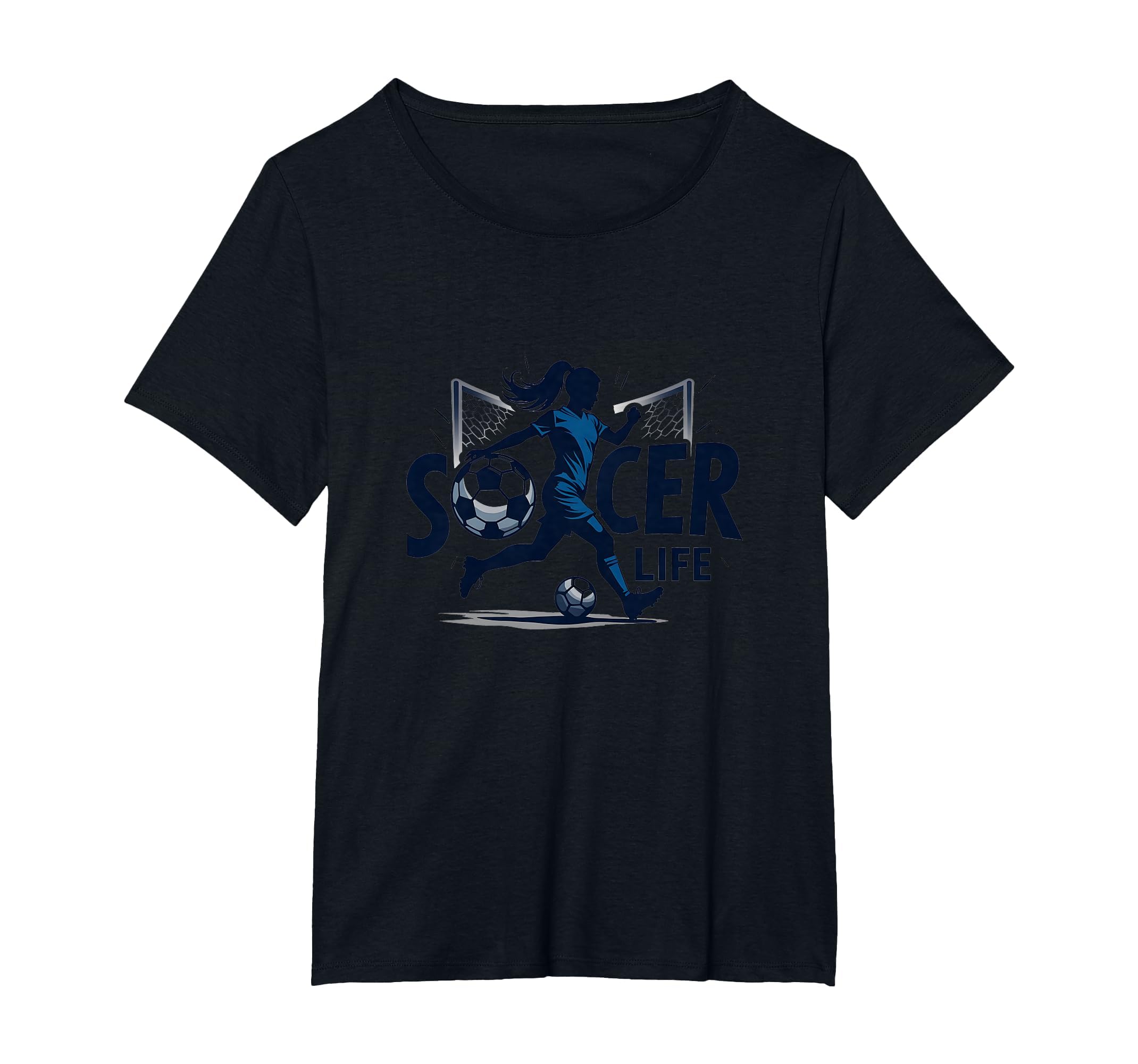 Soccer Is Life Womens Passion T-Shirt - Fun Novelty Design for Adults
