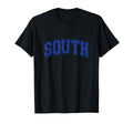 Blue South Team Colors Spirit Sports T-Shirt - Streetwear Style Unisex