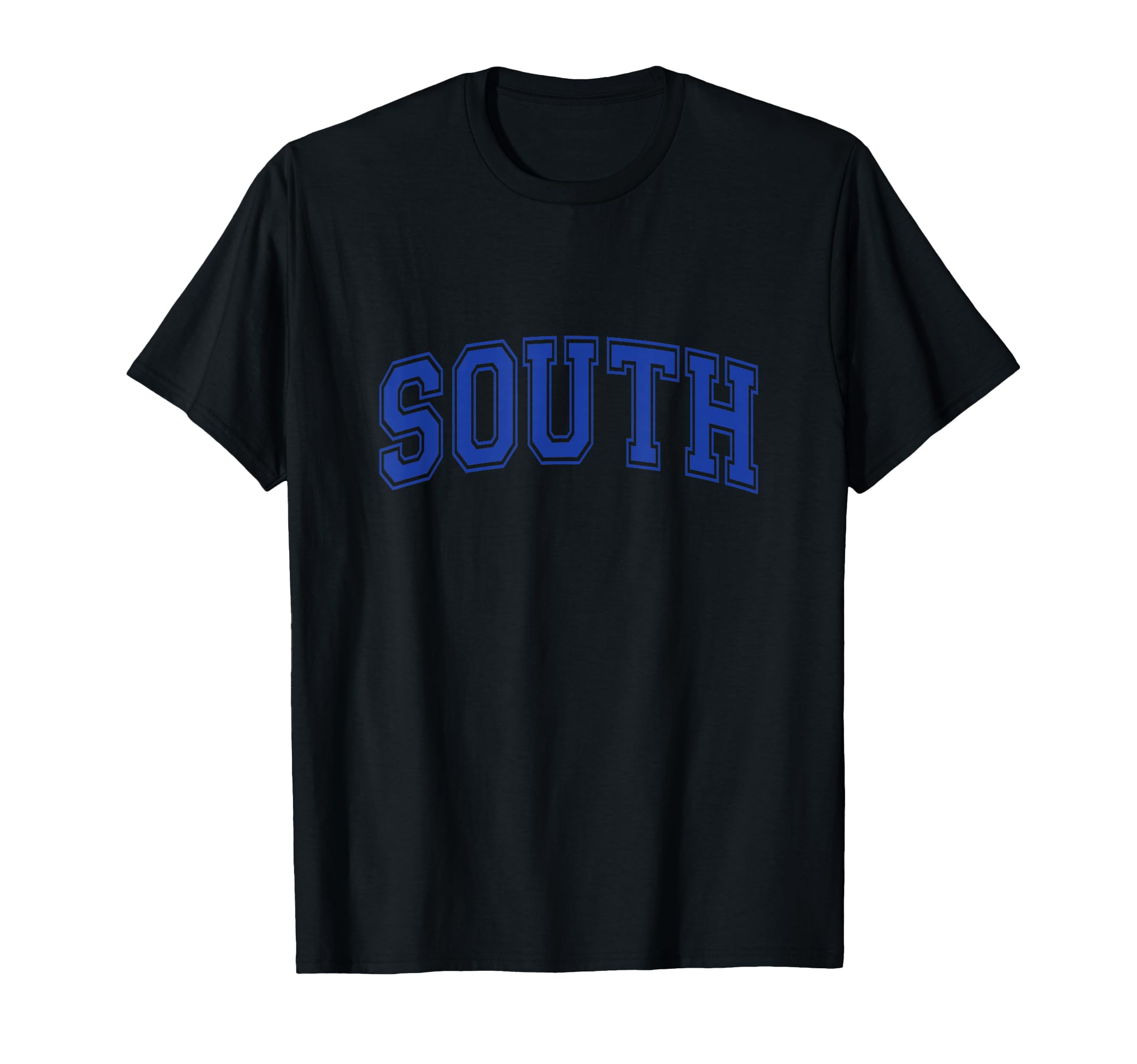 Blue South Team Colors Spirit Sports T-Shirt - Streetwear Style Unisex
