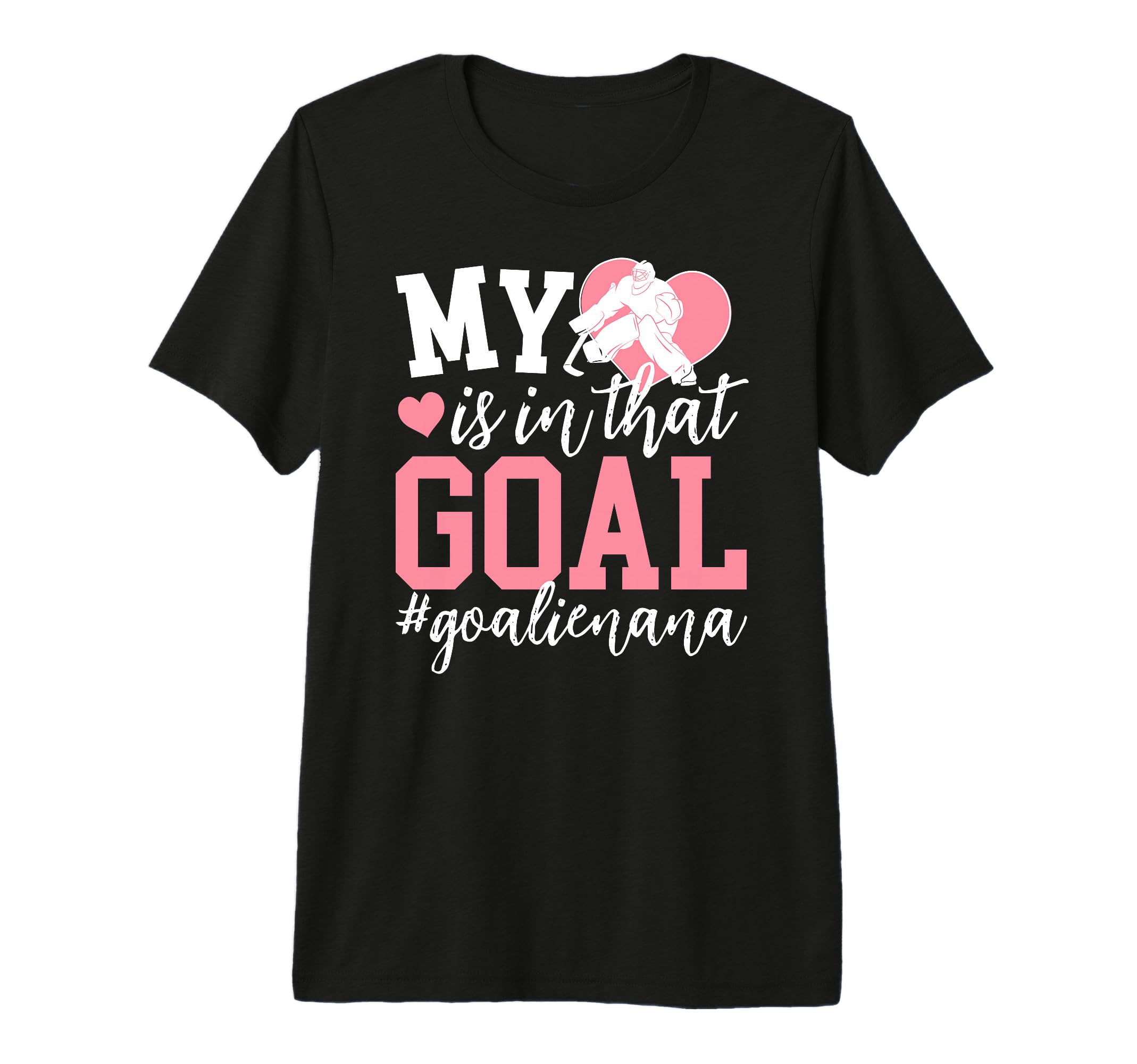 Proud Ice Hockey Goalie Nana Hockey T-Shirt - Minimalist Print Unisex
