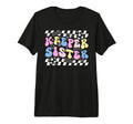 Groovy Soccer Keeper Sister Soccer T-Shirt - Trendy Graphic for Adults