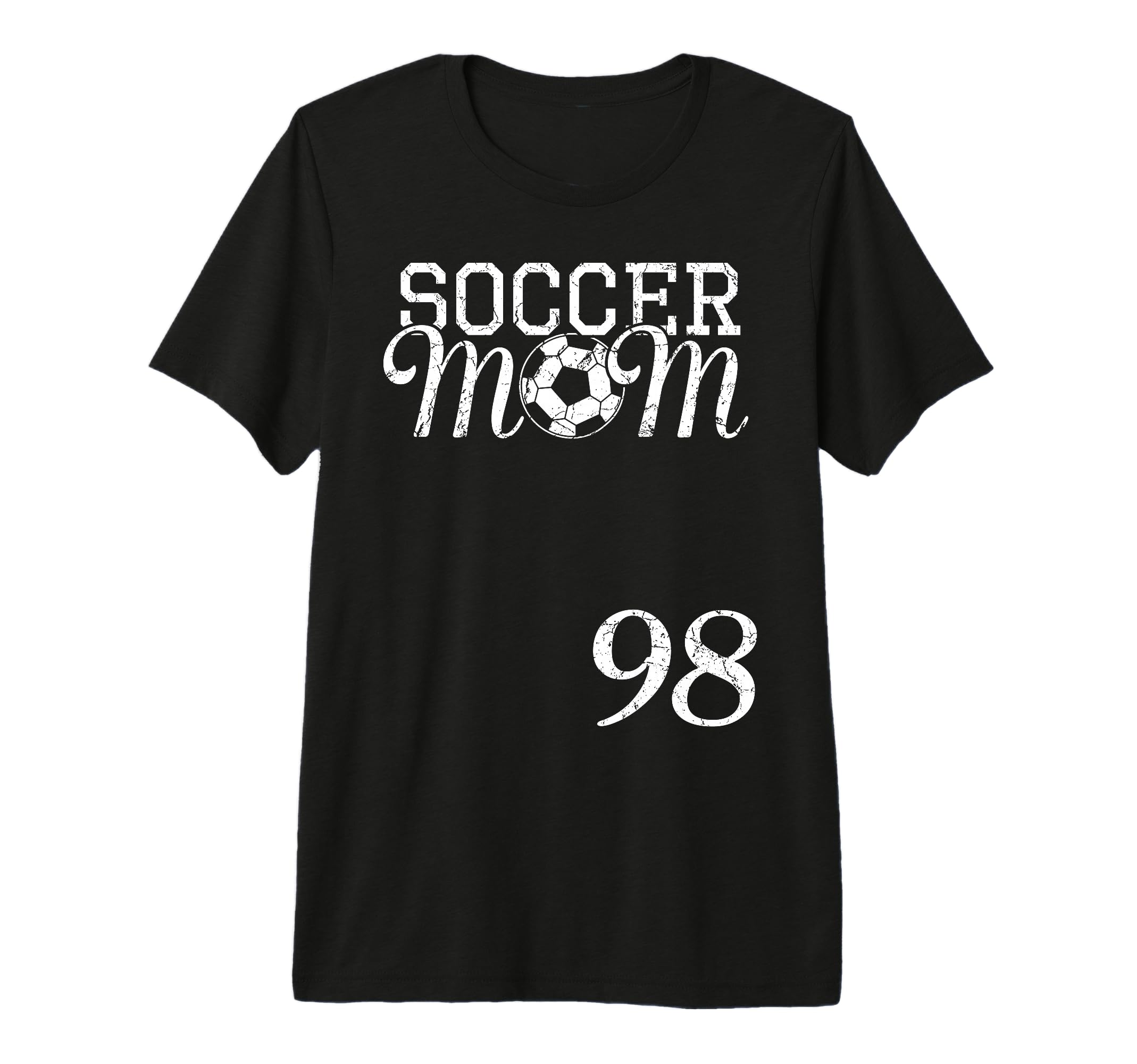 Soccer Mom Jersey Number 98 Favorite T-Shirt - Casual Everyday Wear Unisex