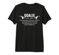 Soccer Goalie Definition Soccer T-Shirt - Aesthetic Graphic for Adults