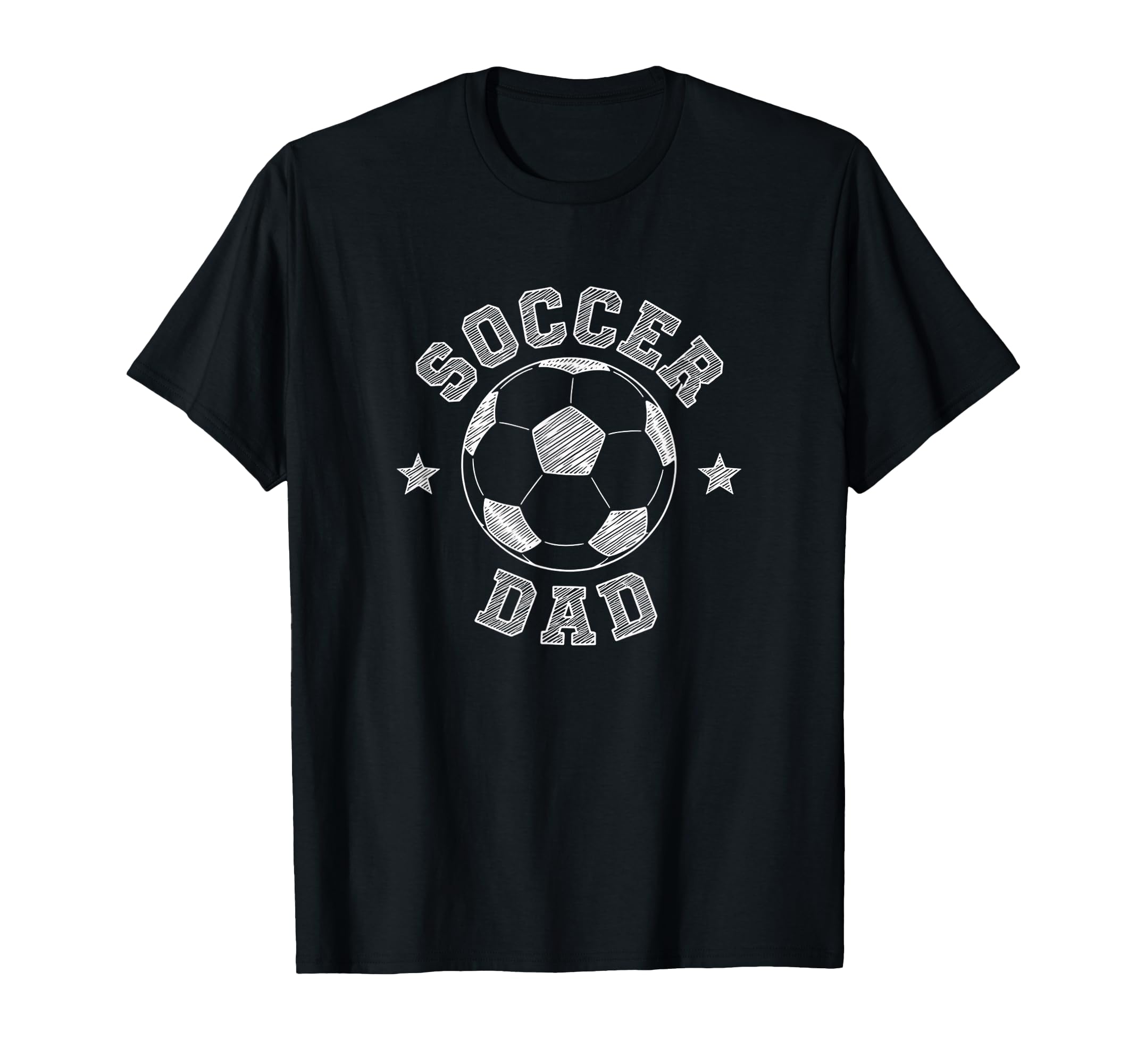 Soccer Dad Soccer Ball Fan T-Shirt - Casual Everyday Wear Men Women