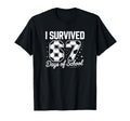 I Survived 67 Days School Funny Soccer T-Shirt - Graphic Print for Adults