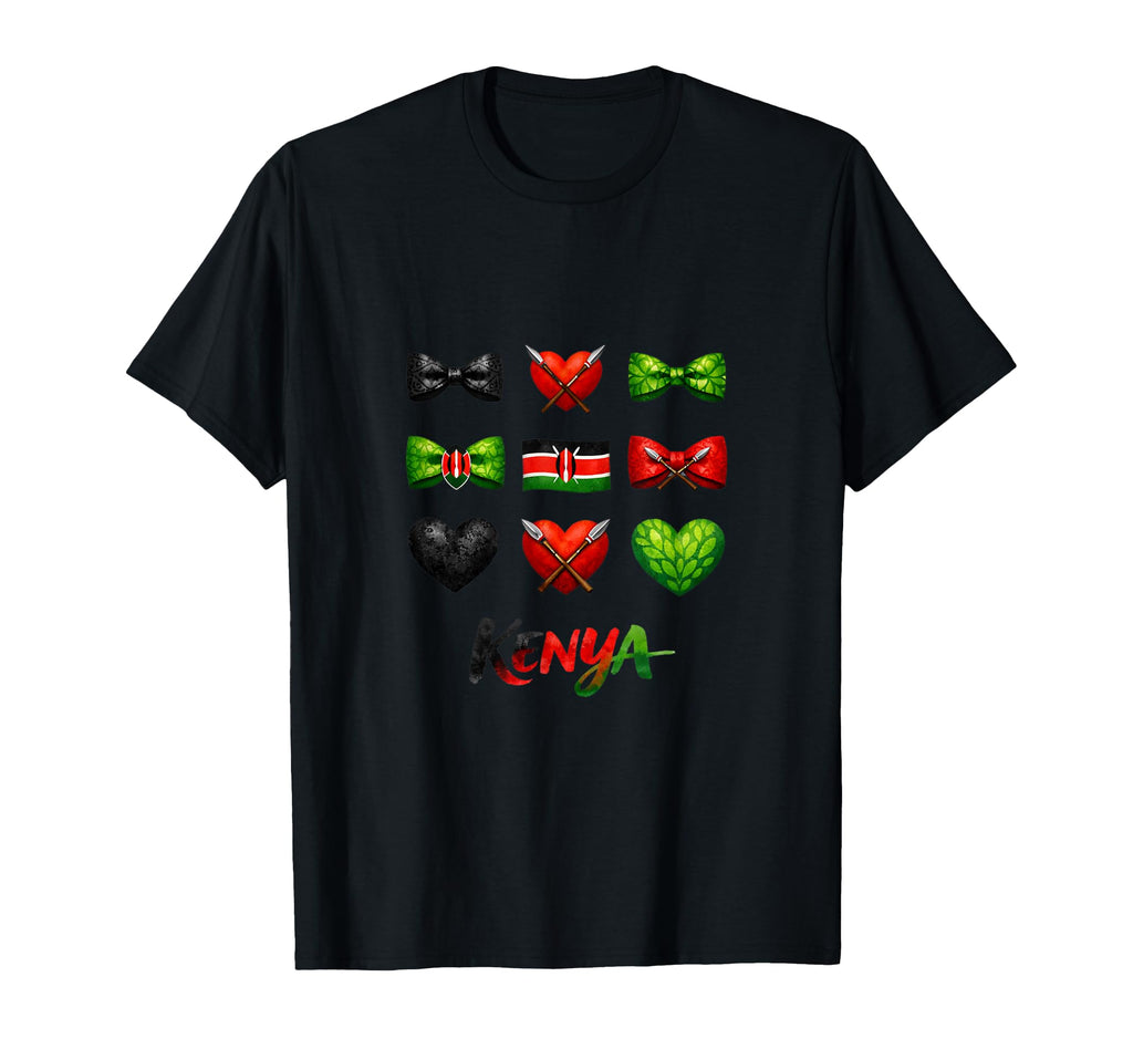 Kenya Flag Soccer Lovers Coquette Soccer Fan T-Shirt - Graphic Print Unisex