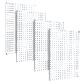 WallPeg Pegboard Kit - 4 Each 24"x16" White Pegbaord Panels - Made in The USA