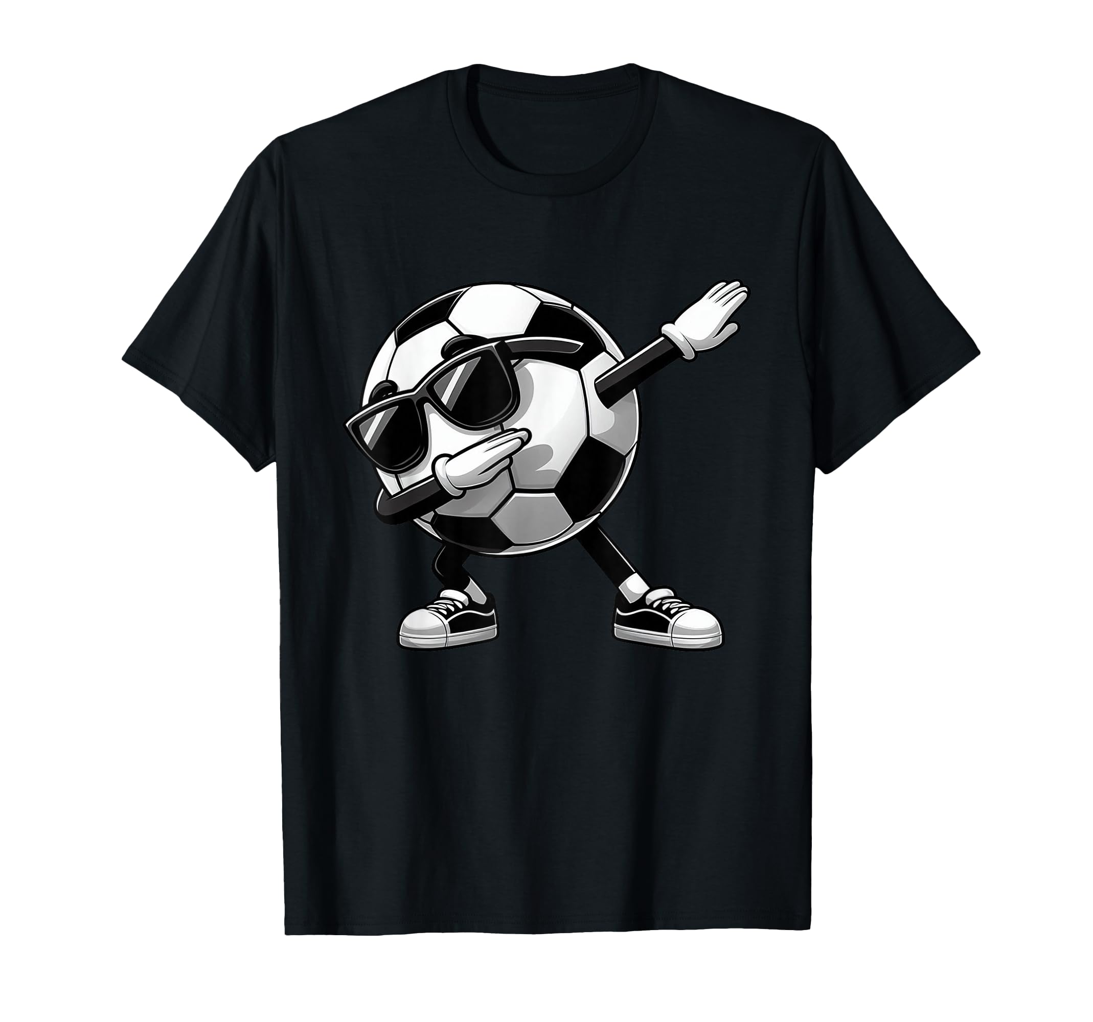 Dabbing Soccer Ball Soccer Sports T-Shirt - Unique Graphic for Adults