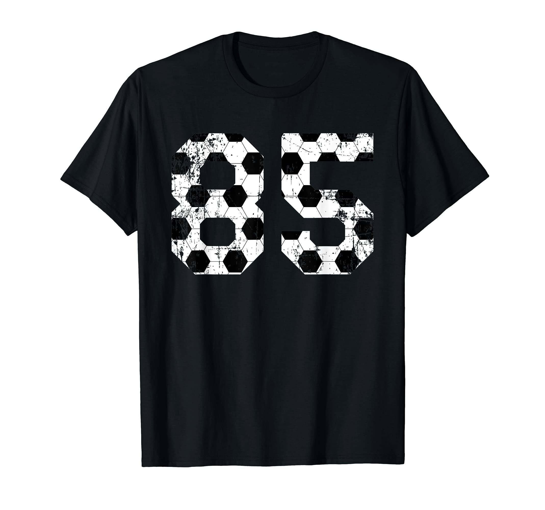 Soccer 85 Jersey Number T-Shirt - Fun Novelty Design Men Women
