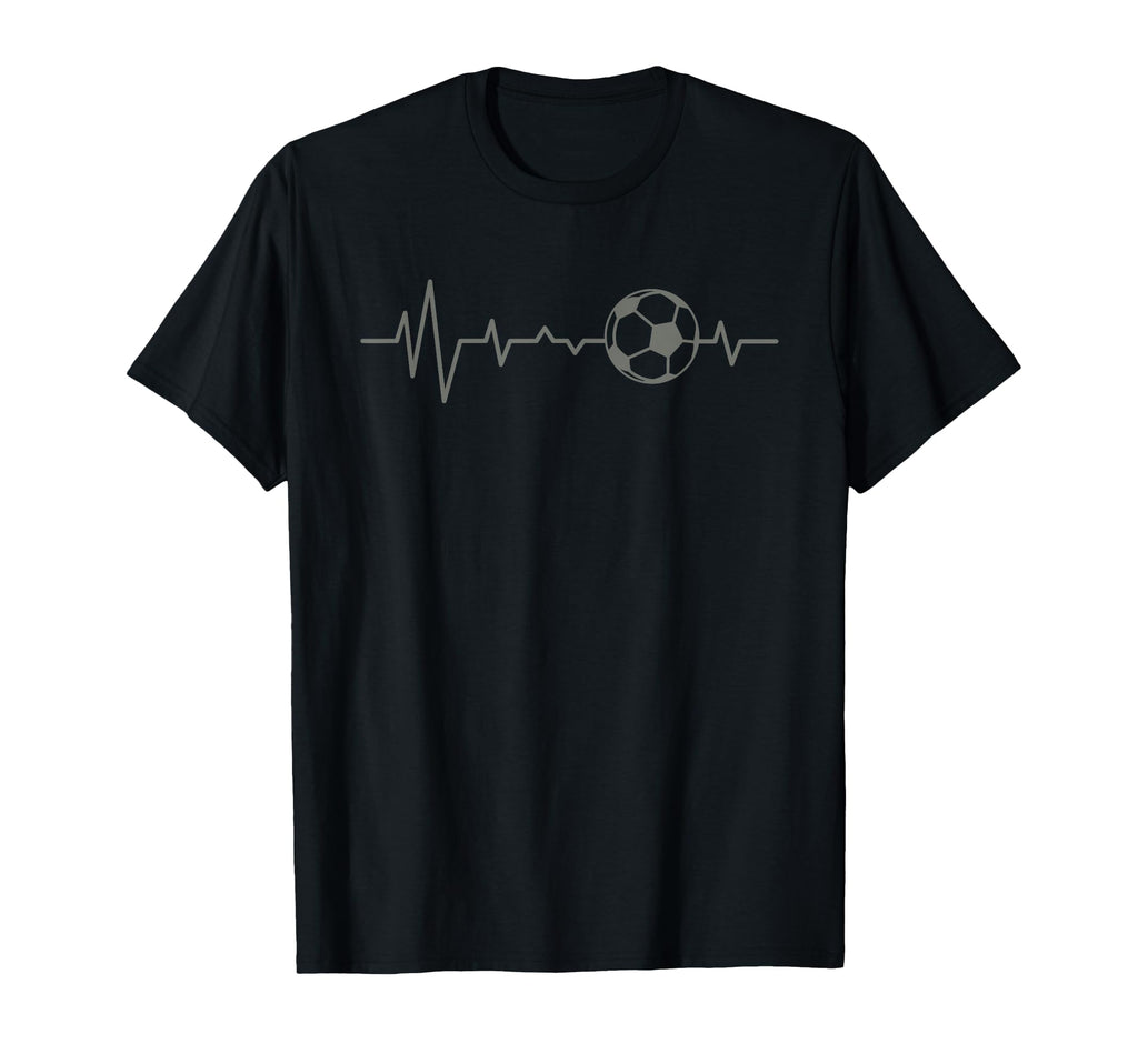 Soccer Field Player Soccer Heartbeat T-Shirt - Minimalist Print Unisex
