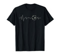 Soccer Field Player Soccer Heartbeat T-Shirt - Minimalist Print Unisex