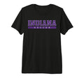 Indiana Soccer Purple Text Tri Blend T-Shirt - Unique Graphic Men Women