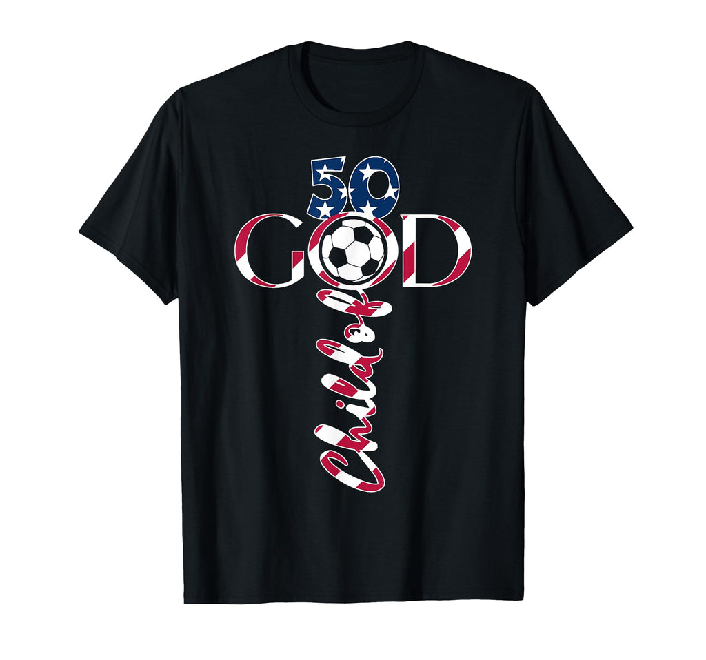 Jesus 50 Years Child God Soccer T-Shirt - Fun Novelty Design Men Women