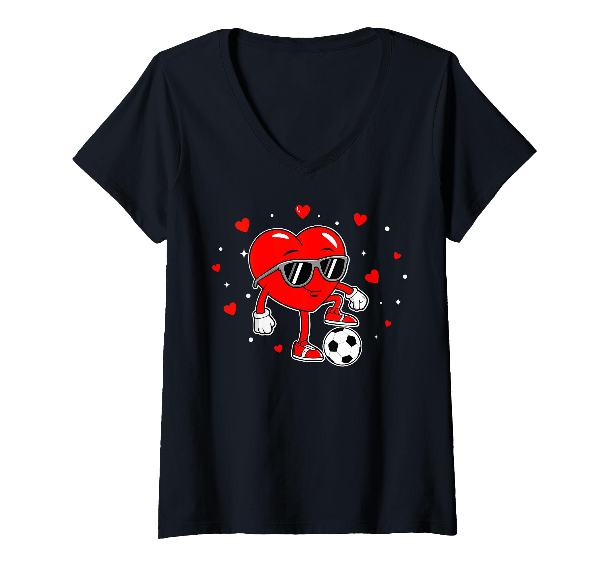 Heart Playing Soccer Love Sports Sweatshirt - Novelty Apparel Unisex