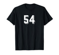 Number 54 80S 90S Soccer Team Jersey T-Shirt - Unique Graphic for Adults