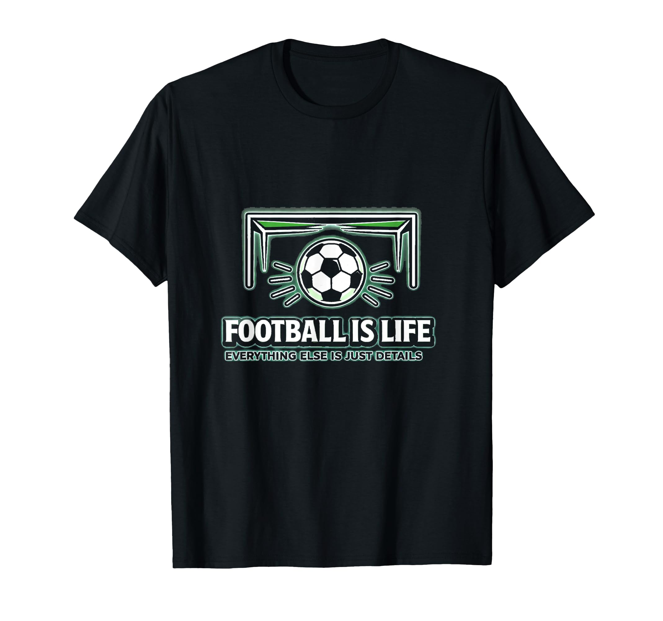 Football Is Life Goal Hmfl Brand T-Shirt - Casual Everyday Wear for Adults